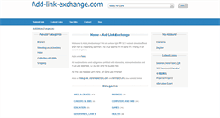 Desktop Screenshot of add-link-exchange.com